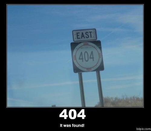 Photo of a road sign for the 404 highway