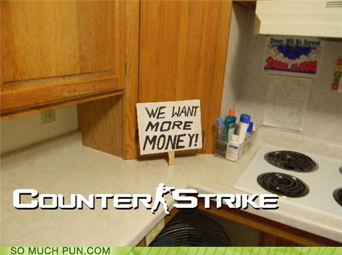 photo of counter which is on strike