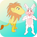 Story Coloring : Lion & Rabbit logo