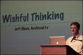Jeff Ubois: The public has no access to long-term archiving. Foto De Balie
