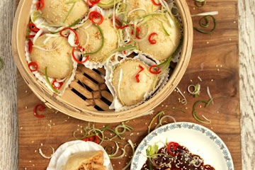 Barbecued chicken dim sum