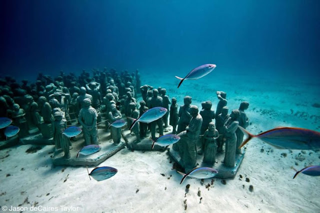 Подводные скульптуры Джеймса Тейлора. 