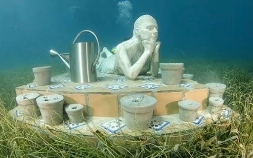 Подводные скульптуры Джеймса Тейлора. 