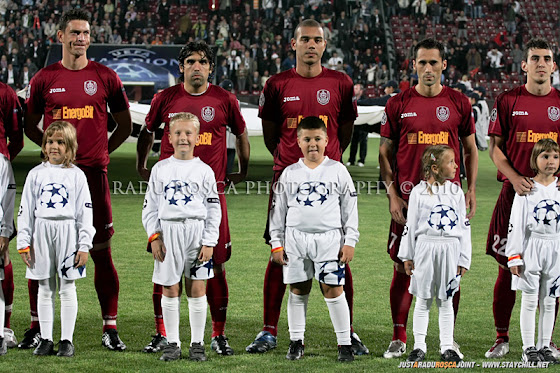 UEFA Champions League 2010/11. CFR Cluj - FC Basel 2-1 // Se intonează imnul UCL