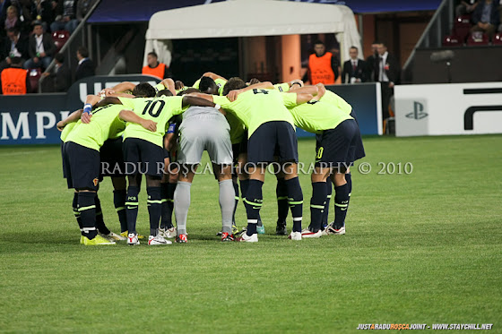 UEFA Champions League 2010/11. CFR Cluj - FC Basel 2-1 // Elveţienii se motivează înainte de startul partidei