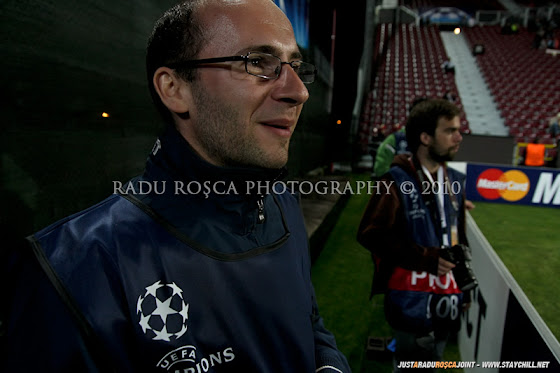 UEFA Champions League 2010/11. CFR Cluj - FC Basel 2-1 // Ionuţ era foarte agitat pe margine, însă scorul îl avantaja