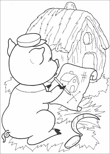 Cuento Los Tres Chanchitos Para Colorear Imagui