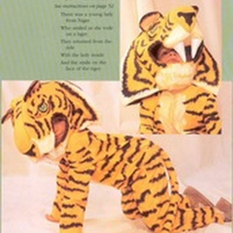 Disfraz de tigre con patrones