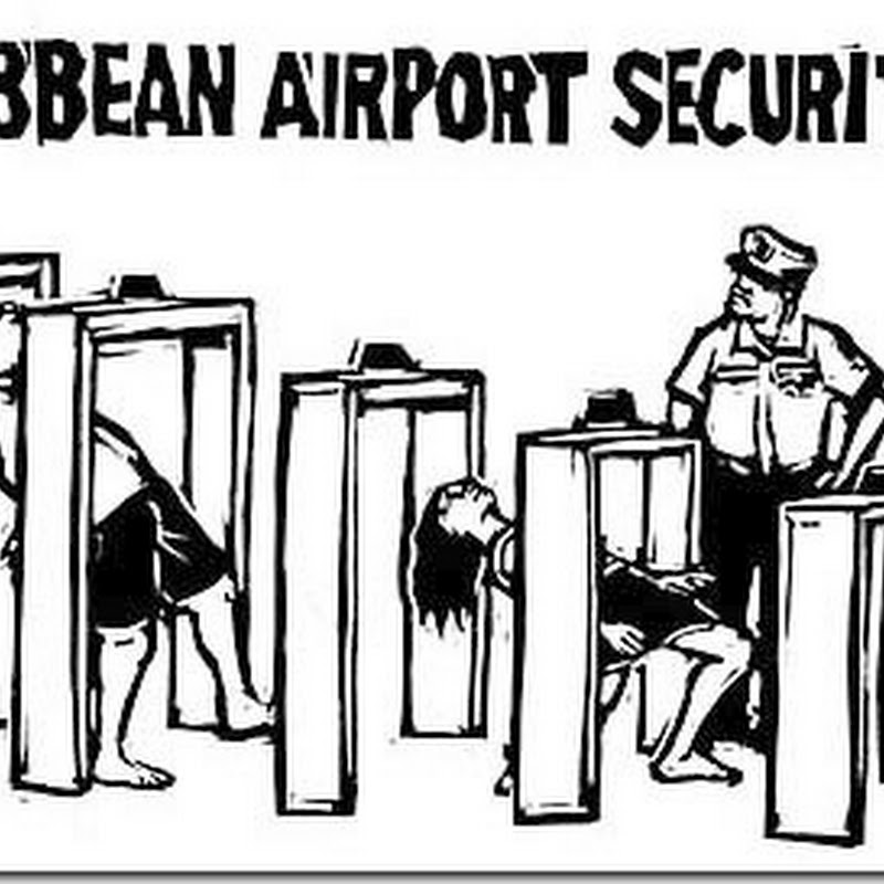 humor gráfico: Seguridad en los aeropuerto caribeños