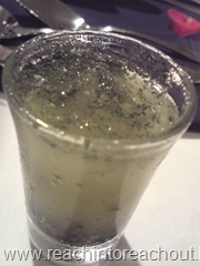 Some lime juice with herbs "/