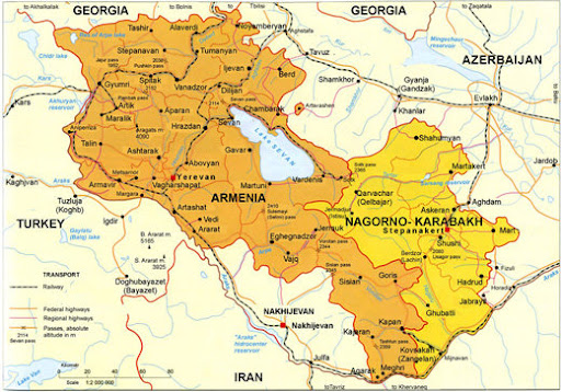 A Map Of Judaism. Nagorno-Karabakh is a de facto