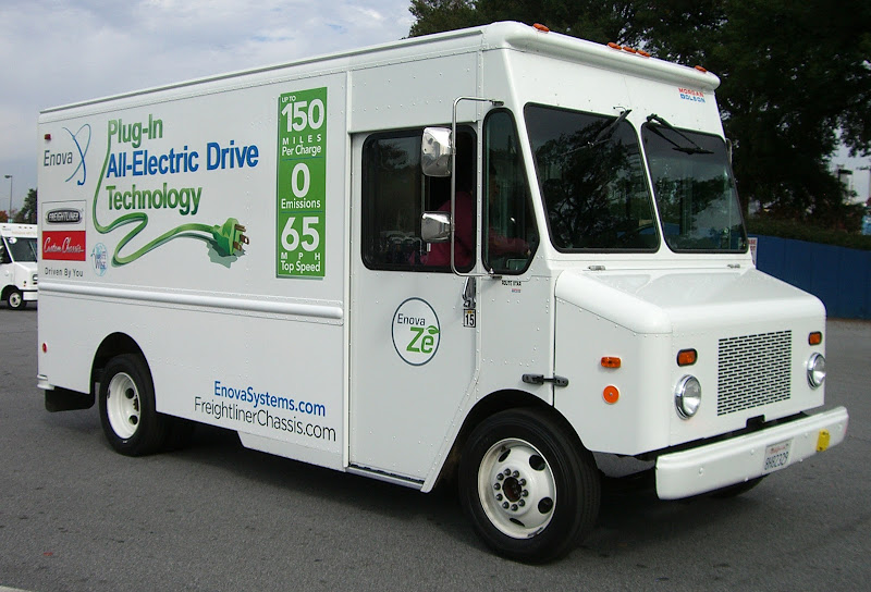 A New Look For Fccc With Morgan Olson Showtimes Clean Fuel Freightliner Custom Chis Corp Walk In Van With Battery Electric Drivetrain By Enova Systems At