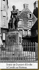 Statue de Dumont d'Urville  Cond sur Noireau