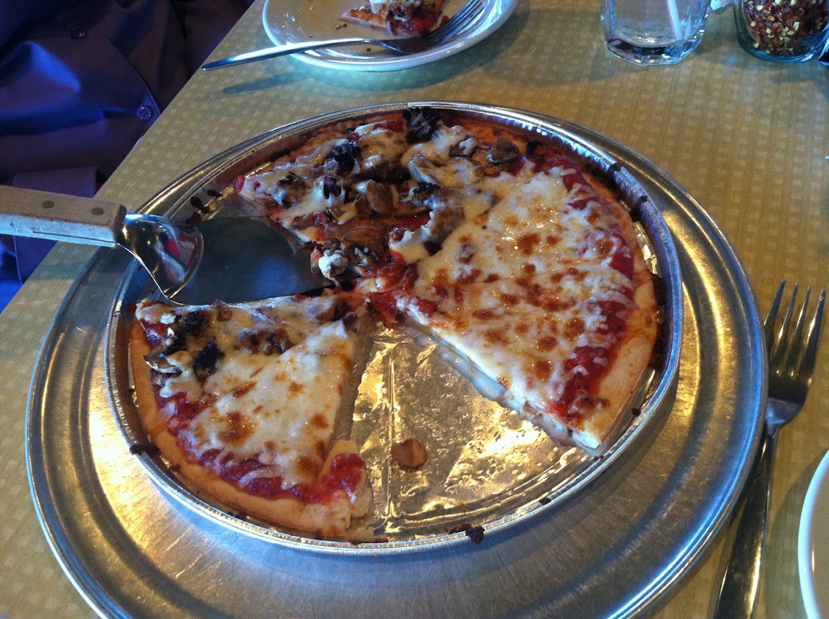 Amazing gf pizza! Baked in separate container so it doesn't touch grill!