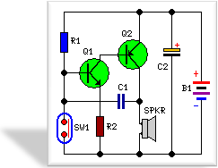 ExTreme Circuits: Mini Alarm Circuit Schematic