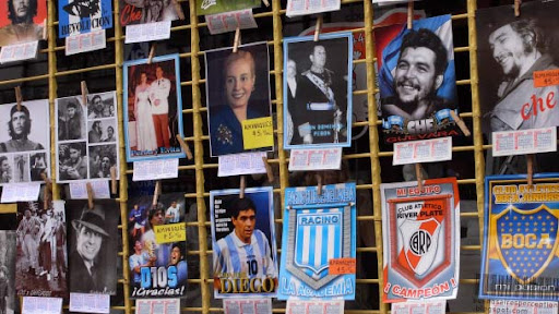 Che, Evita, Maradona - The icons and idols of Argentina. Found in Buenos Aires