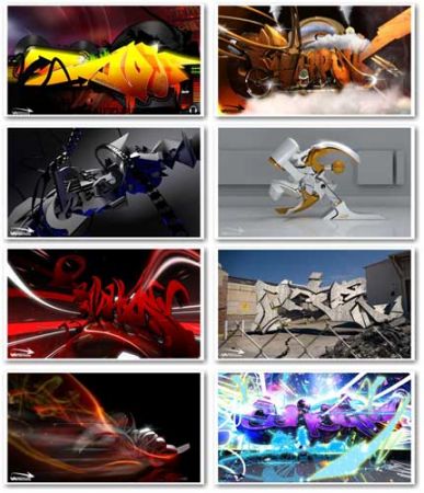 3d graffiti wallpapers. Wallpapers 3D Graffiti HD