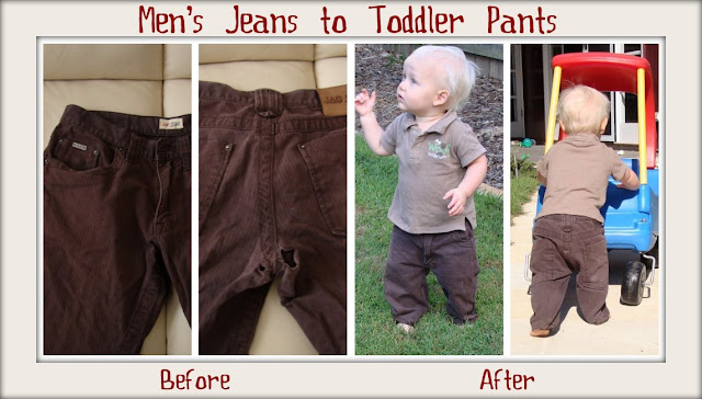 Men's Jeans to Toddler Pants