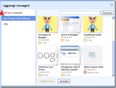 inserire immagini picasa web inserire immagini picasa web