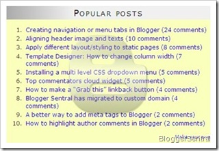 Blogger popular posts 2