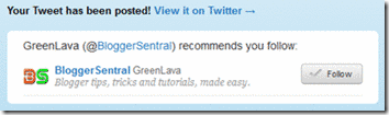 Twitter account recommend suggest