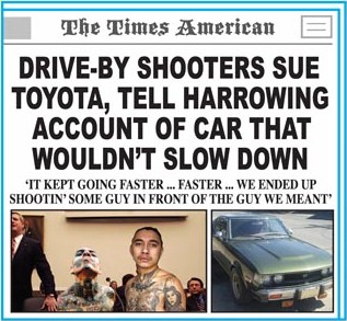 Driveby shooters sue Toyota, tell harrowing account of car that wouldn't slow down