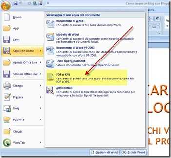 componente aggiuntivo word 2007 pdf xps scaricare