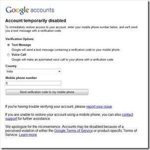 google-account-disabilitato