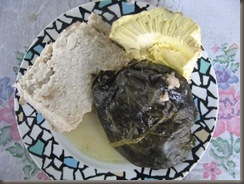 A typical Tongan Sunday meal