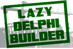 Lazy Delphi Builder Grunge Stamp logo