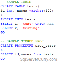 Populate Stored Proc From Temp Table