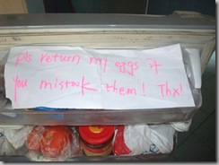 Please return my eggs!