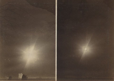 Любительская фотография Солнечного затмение 4 апреля 1912 г.