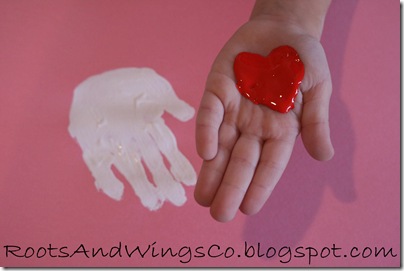 valentine heart handprint 2
