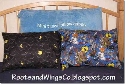Mini travel pillow cases