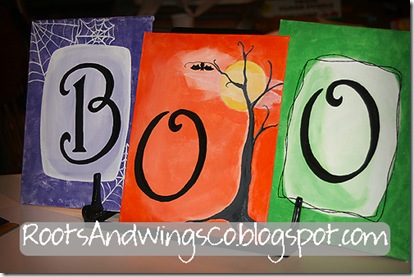 BOO canvas paintings