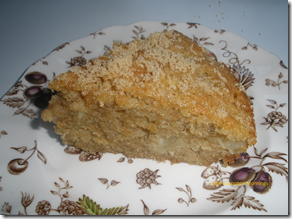 country apple cake sliced