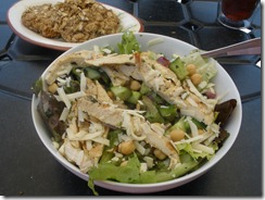 Red leaf and chick salad 2