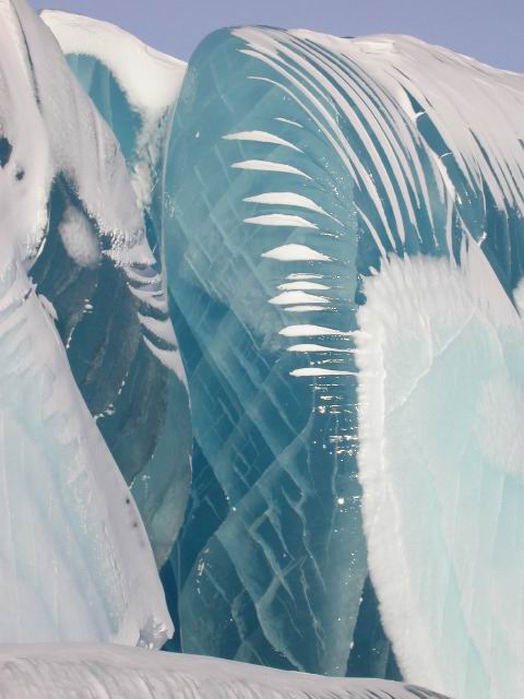 Frozen Wave or Ice Formation in Antactica Dome C