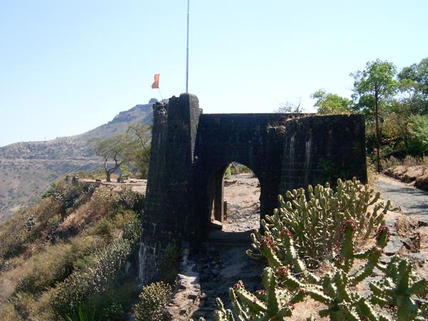 Gate to Purandar on halfway
