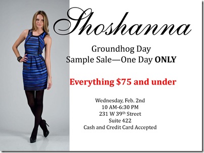 Shoshanna Sample Sale - February 2, 2011