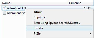 como instalar fontes
