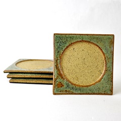 Freckle Face Stoneware Coasters by glazedOver Pottery 3