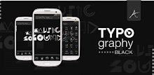 Typo Black atom theme APK