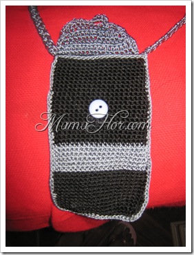 Crochet: Portacelular Bicolor 5677