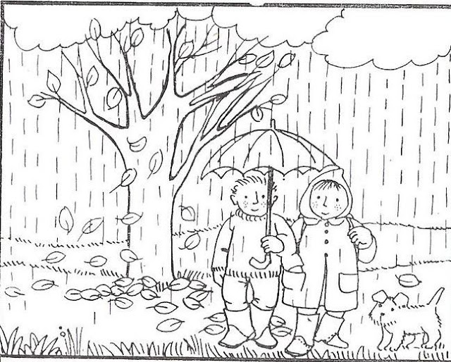 Las 4 Estaciones Del Año Para Niños Para Colorear Varios