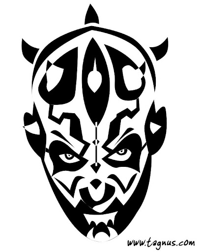 darth maul face coloring pages - photo #29