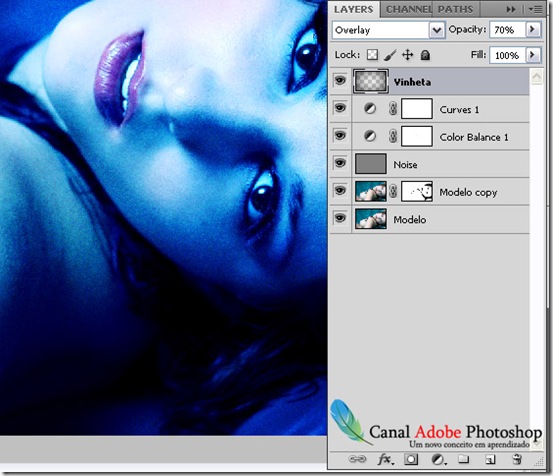 Blue Effect Photoshop tutorial 10