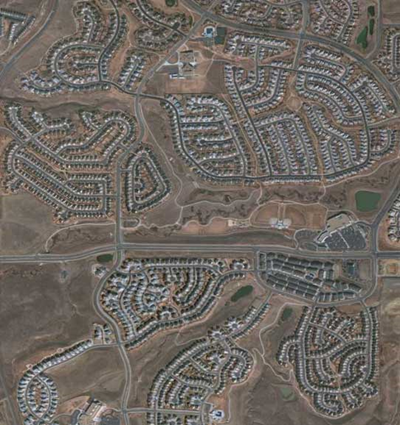 QuickBird Natural Color Image of an Urban Sprawl - Copyright © 2001-2009 Satellite Imaging Corporation