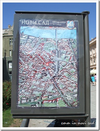Map of Novi Sad